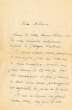 Lettre rédigée en 1925 depuis Casablanca