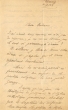 Lettre rédigée le 10/07/1923 depuis Parnay