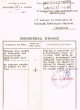 Bordereau d'envoi adressé le 11/04/1960 au Président du Tribunal Rabbinique de Mogador