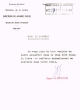 Note de service adressée le 27/09/1960 aux Tribunaux Rabbiniques