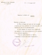 Lettre adressée le 17/04/1957 au Rabbin de Mogador