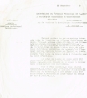 Lettre adressée le 26/09/1943 au Conseiller du Gouvernement Chérifien à Rabat