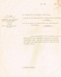 Lettre adressée le 13/05/1952 au Conseiller du Gouvernement Chérifien à Rabat