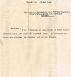 Lettre adressée le 11/05/1950 au Contrôleur de l'Office Chérifien Interprofessionnel des Céréales à Mogador