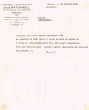 Lettre adressée le 18/02/1959 à Unigral de Casablanca