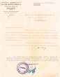 Lettre adressée le 04/09/1945 au Président de la Chambre de Commerce et d'Industrie de Casablanca