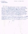 Lettre adressée le 15/09/1972 à Hassiba Hatchwell