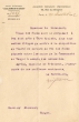 Lettre adressée le 10/07/1912 à Isaac Abensur, Président de la Communauté Israélite à Tanger