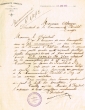 Lettre adressée le 05/08/1912 à Isaac Abensur, Président de la Communauté Israélite à Tanger