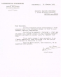 Lettre adressée le 16/02/1965 à Raphaël Benazeraf