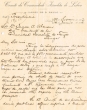 Lettre adressée le 14/06/1912 à Isaac Abensur, Président de la Communauté Israélite de Tanger