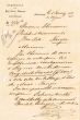 Lettre adressée le 23/06/1912 à Isaac Abensur, Président de la Communauté Israélite à Tanger