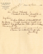 Lettre adressée le 27/06/1912 à Isaac Abensur, Président de la Communauté Israélite à Tanger