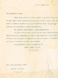 Lettre adressée le 08/08/1912 à Juan Potous, Consul d'Espagne à Tanger