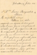 Lettre adressée le 29/06/1913 à Isaac Bengualid de Tétouan