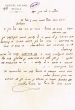 Lettre adressée le 06/06/1908 au Rabbin Moses Benaim de Gibraltar
