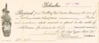 Reçus rédigés de février à octobre 1908 pour Moses Benaim