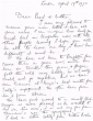 Lettre adressée le 19/04/1970 à Perle et Esther Hatchwell