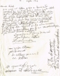 Lettre adressée en 1959 à Mr Hatchwell