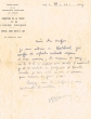Lettre du 26/10/1939 concernant la santé de Mr Hatchwell