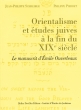 Orientalisme et études juives à la fin du XIXème siècle / le manuscrit d'E. Ouverleaux
