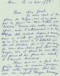 Lettre adressée le 14/11/1978 à Jacob Hatchwell