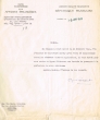 Lettre adressée le 05/01/1946 à Mme Vve Emile Crévolin