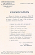 Convocation du 08/02/1938 pour les Sociétaires de la Coopérative Marocaine Agricole des Carburants