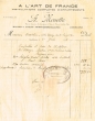 Facture rédigée le 21/06/1929 pour Mr Crévolin