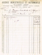 Facture rédigée le 31/12/1925 pour la Banque Industrielle de l'Afrique du Nord