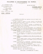 Lettre publicitaire envoyée le 01/11/1936