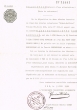 Traduction de l'attestation d'acte de naissance de Hassiba Ben Soussan rédigée le 03/06/1960