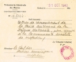 Courrier adressé le 31/10/1940 au Chef des Services Municipaux de Mogador
