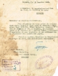 Lettre adressée le 15/01/1942 au Secrétaire-Greffier du Tribunal de Paix de Mogador