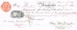 Mandat rédigé le 06/01/1896 à Manchester pour Mrs B. et S.H. Thompson