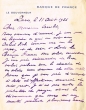Lettre adressée le 11/08/1926 à Mr Crévolin