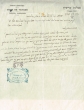 Lettre adressée à Saul Abendanan