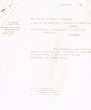 Lettre adressée le 10/01/1950 au Conseiller du Gouvernement Chérifien à Rabat