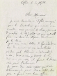 Lettre adressée le 30/08/1922 à M. Crévolin