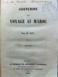 Souvenirs d'un voyage au Maroc