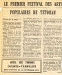 Premier festival des traditions populaires de Tétouan