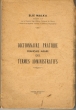 Dictionnaire pratique Français - Arabe des termes administratifs