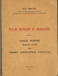 Pour rédiger et traduire : Lexique Moderne Français - Arabe des Termes - Expressions - Formules