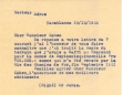 Lettre de réponse à Mr. Cohen