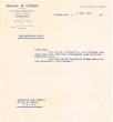 Lettre de la Compagnie des chemins de Fer