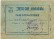 Carte du Téatre-Ciné Monumental de Tétouan