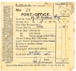 Reçu du bureau de la poste anglaise de Tanger