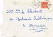 Courrier adressé au président du tribunal rabbinique