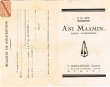 Bulletin de souscription, envoyé à la Librairie Hadida Frères,pour le livre Ani Maamin de S.N. Spy