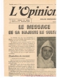 L'Opinion du peuple : Déclaration de Sa Majesté le Roi Mohammed V sur la Palestine